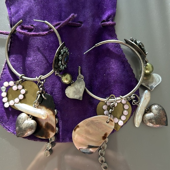 RENAISSANCE earrings , made in Italy. 🇮🇹 vintage , boho style - Picture 5 of 6